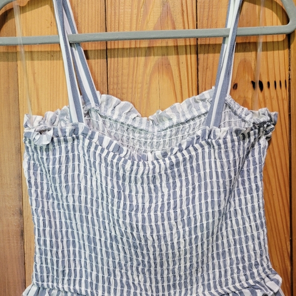 Speechless Blue and White Striped Jumpsuit with Spaghetti Straps - Picture 6 of 12